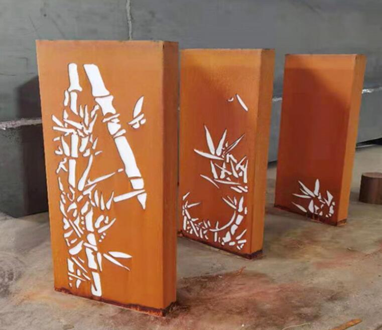 下花园锈钢板灯箱