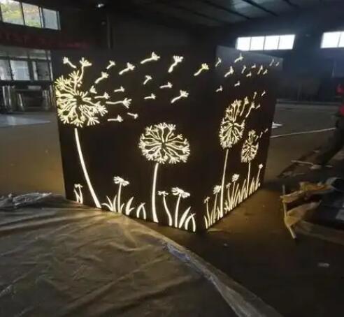 下花园耐候钢灯箱