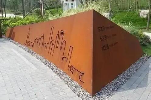 下花园耐候钢挡土墙